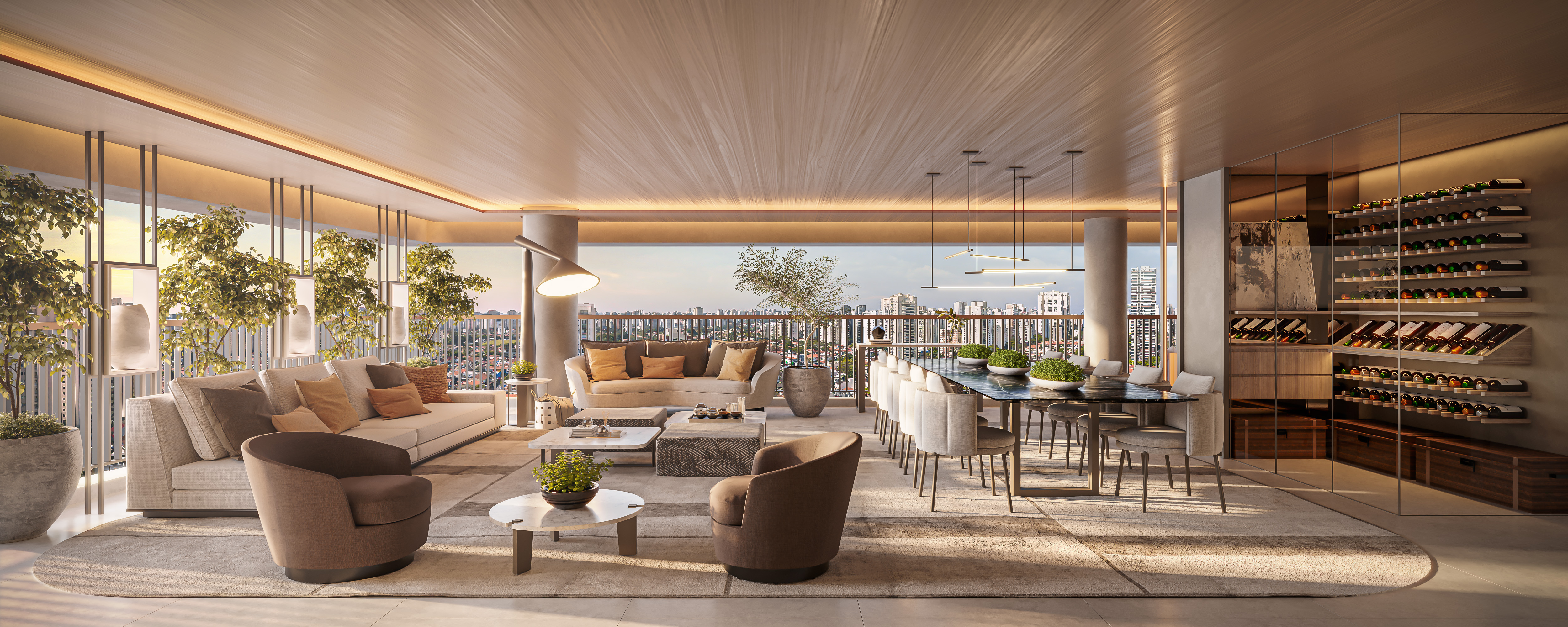 Living Ampliado - Torre Manhattan